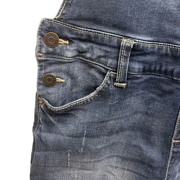 Justice Denim Shortalls with Rainbow Straps - Picture 7 of 10